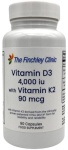 Vitamin D3 4,000 iu (100mcg) with Vitamin K2 - 90 capsules (reformulated)
