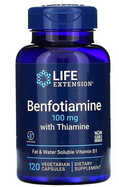 Benfotiamine 100mg with Thiamine 25mg  - 120 caps