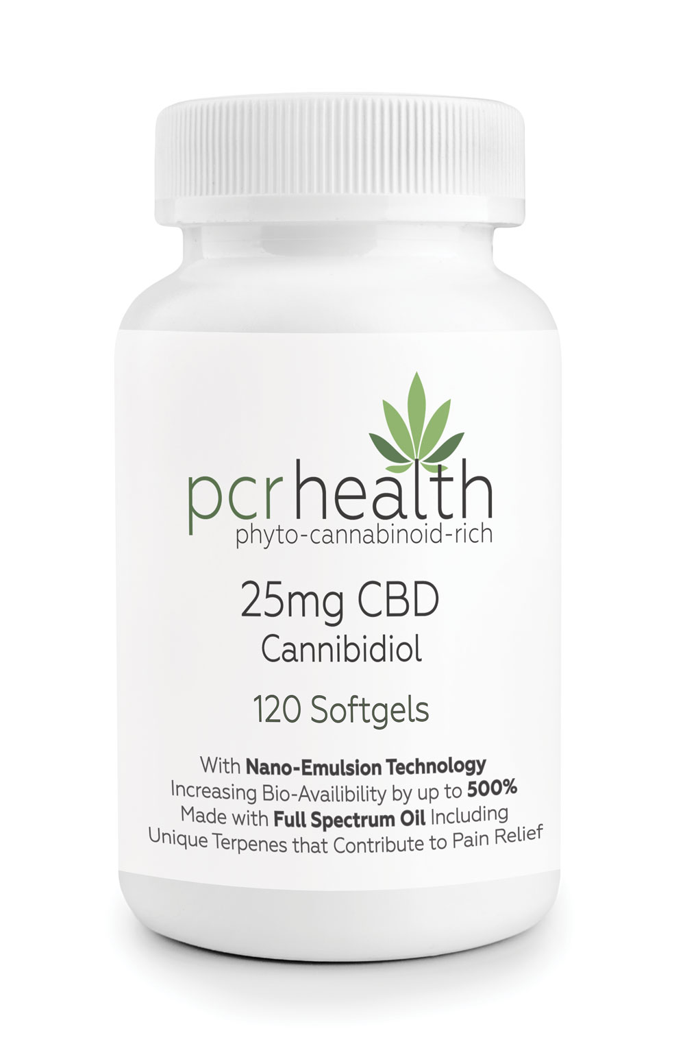 Full Spectrum Cbd Cannabidiol 25mg 120 Capsules Sure Supplements