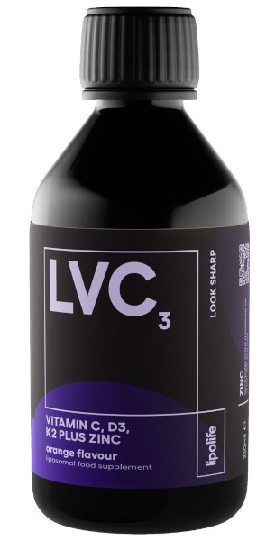 Liposomal Vitamin C, D3, K2, and Zinc - 240ml - (LVC3)