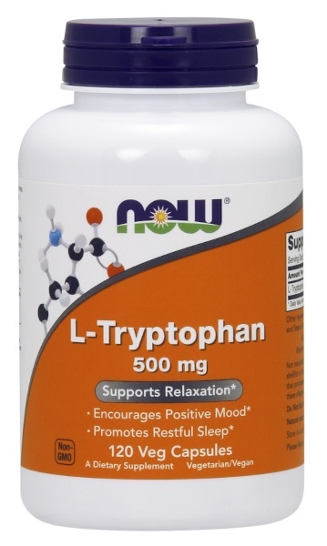 L-Tryptophan 500mg 120 caps (Now Foods)