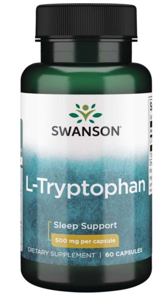 L-Tryptophan 500mg 60 caps  (Swanson)