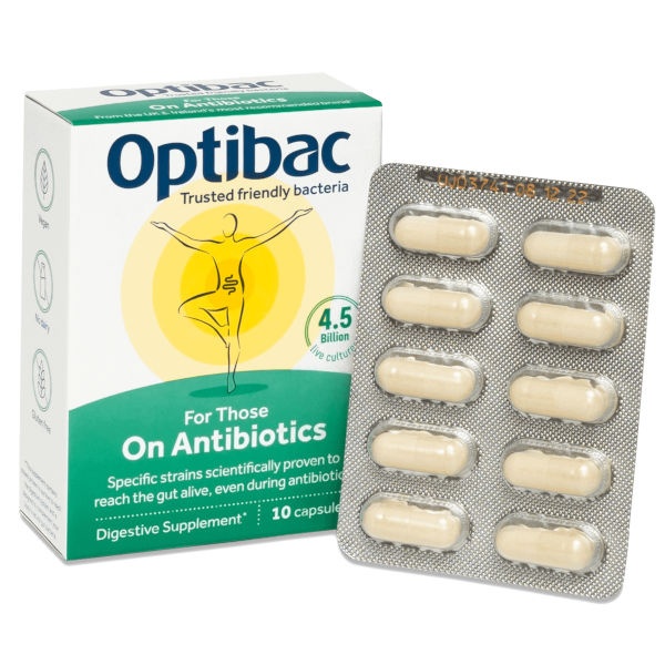 OptiBac Probiotics For Those On Antibiotics 10 caps