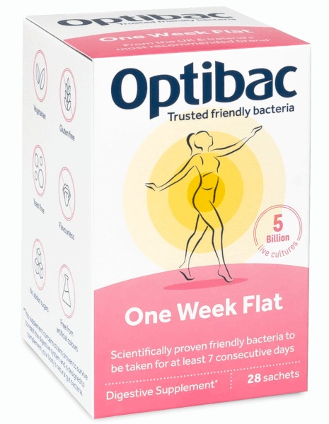 OptiBac Probiotics One Week Flat  - 28 sachets (Formerly For a flat stomach)