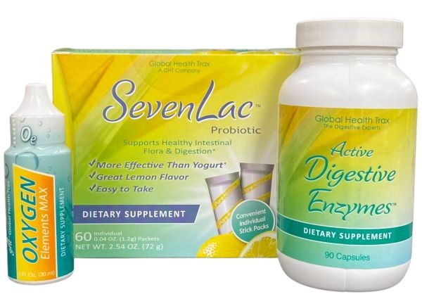 Sevenlac + Oxygen Elements Max + Active Digestive Enzymes